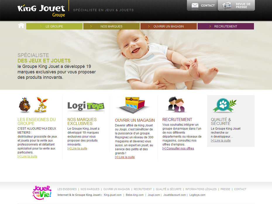 site internet groupe king jouet home